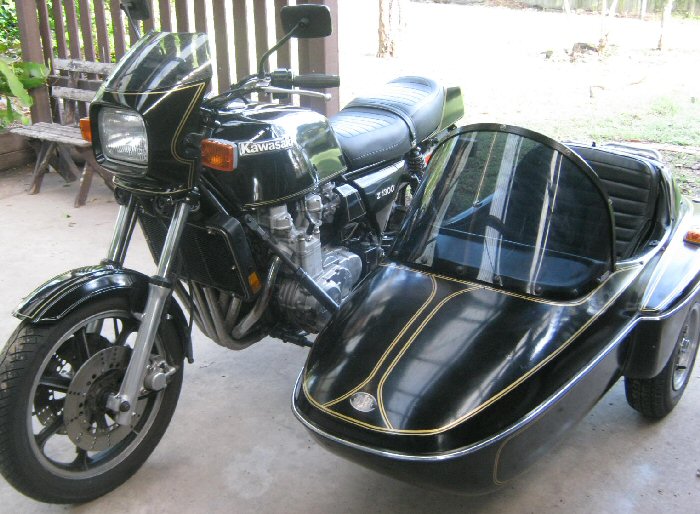 Aussie Z1300 A1 with sidecar - KZ1300.COMmunity