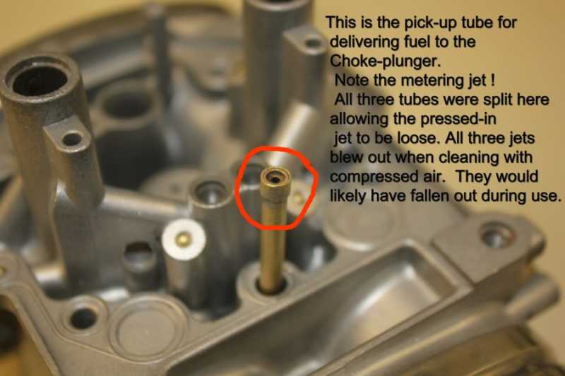 Carb' choke tube jet question